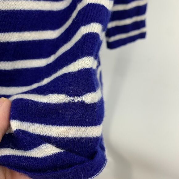 Demylee NY Cashmere Sweater Womens M Medium Anthropologie Striped Pullover *READ - Picture 7 of 15